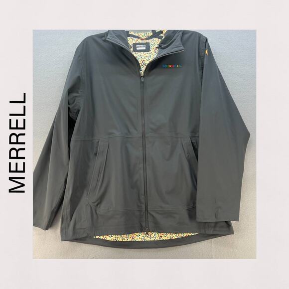 Merrell Women's Whisper Rain Jacket Birthday Confetti Lining Size